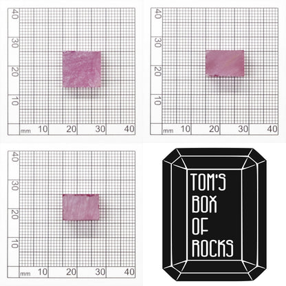 Vivid Pink Czochralski Pulled Sapphire - Grade A - Faceting Rough