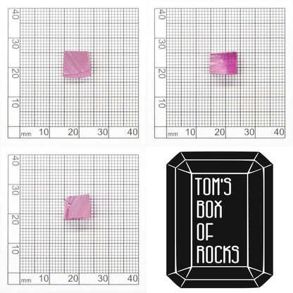 Vivid Pink Czochralski Pulled Sapphire - Grade A - Faceting Rough