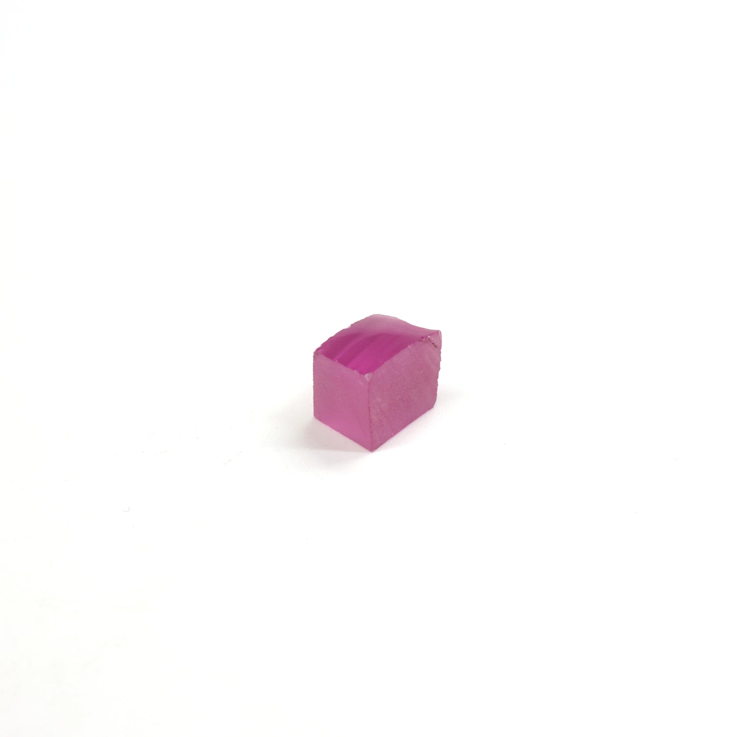 Vivid Pink Czochralski Pulled Sapphire - Grade A - Faceting Rough