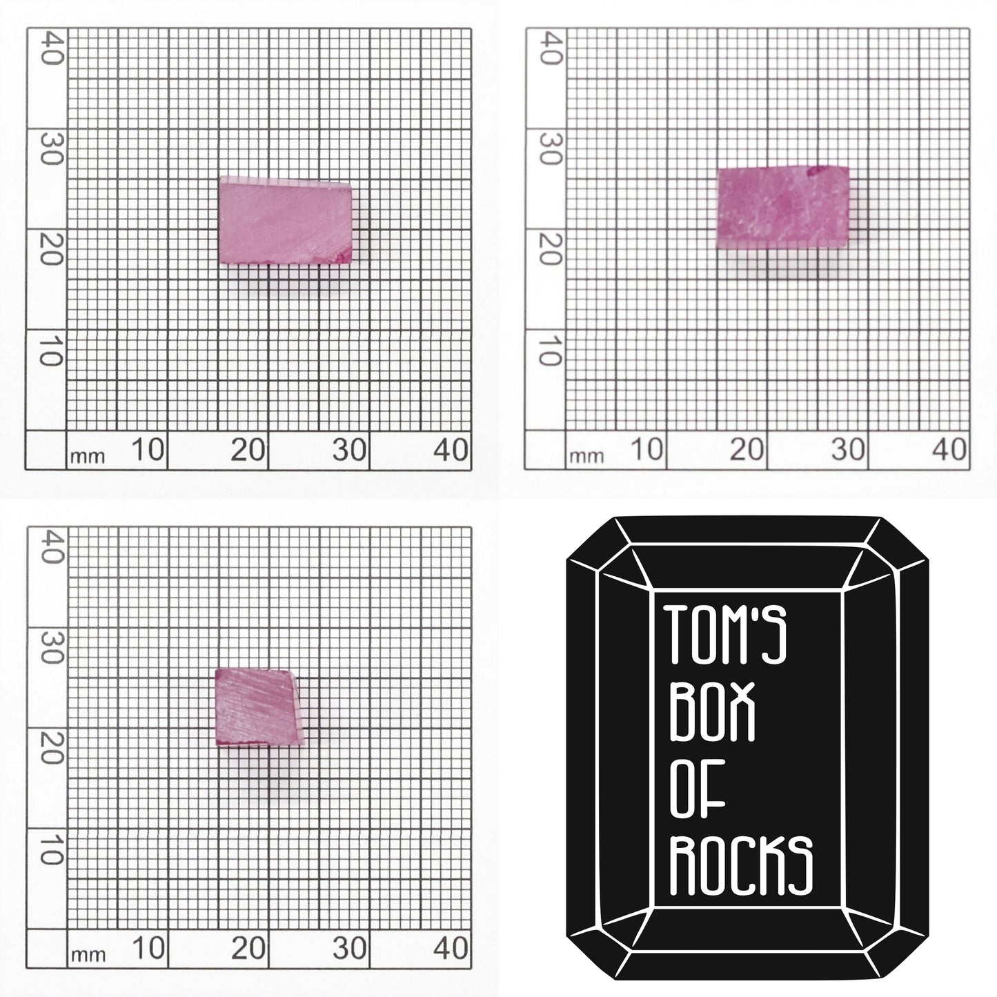 Vivid Pink Czochralski Pulled Sapphire - Grade A - Faceting Rough