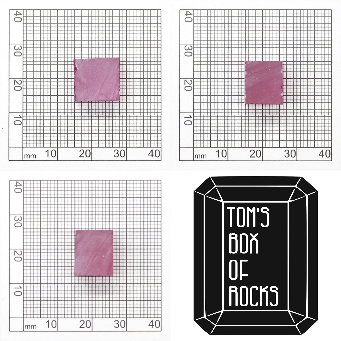 Vivid Pink Czochralski Pulled Sapphire - Grade A - Faceting Rough