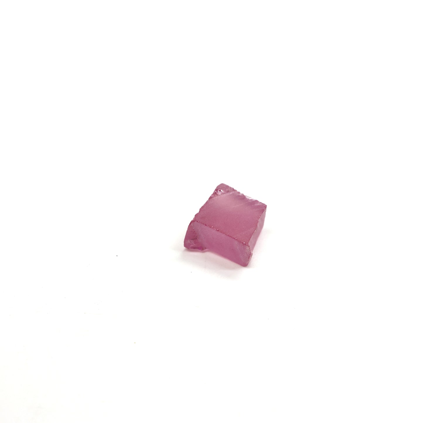 Vivid Pink Czochralski Pulled Sapphire - Grade A - Faceting Rough