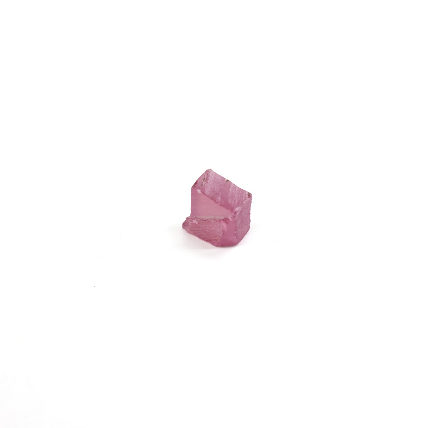 Vivid Pink Czochralski Pulled Sapphire - Grade A - Faceting Rough