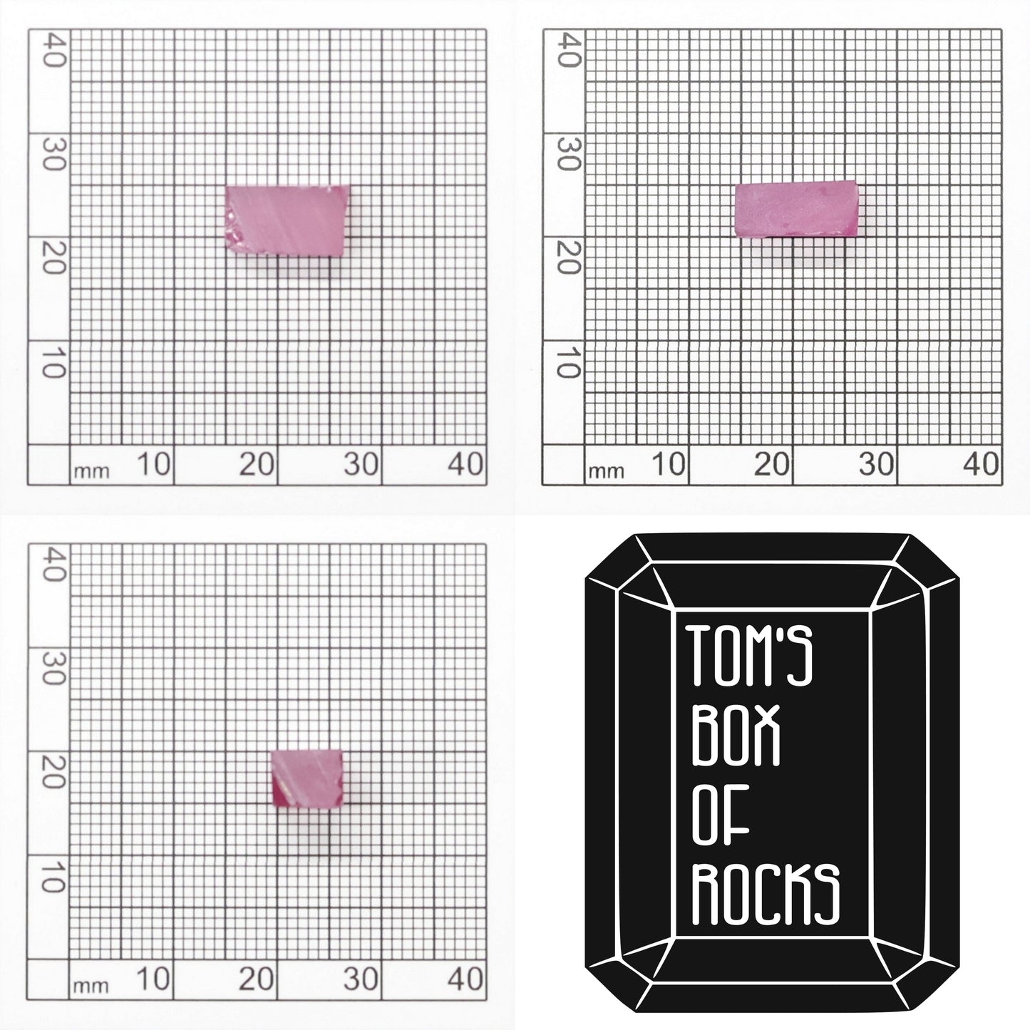 Vivid Pink Czochralski Pulled Sapphire - Grade A - Faceting Rough