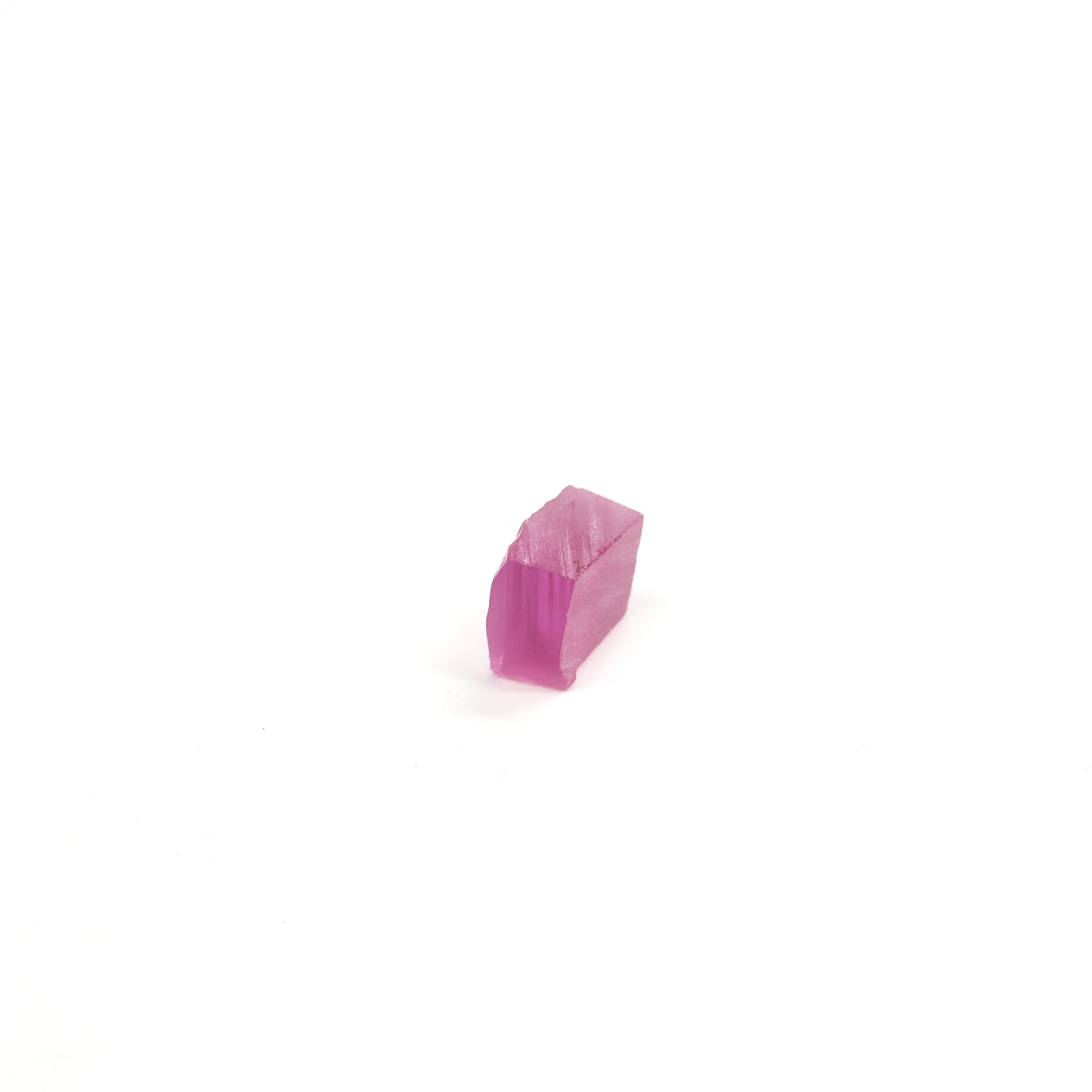 Vivid Pink Czochralski Pulled Sapphire - Grade A - Faceting Rough