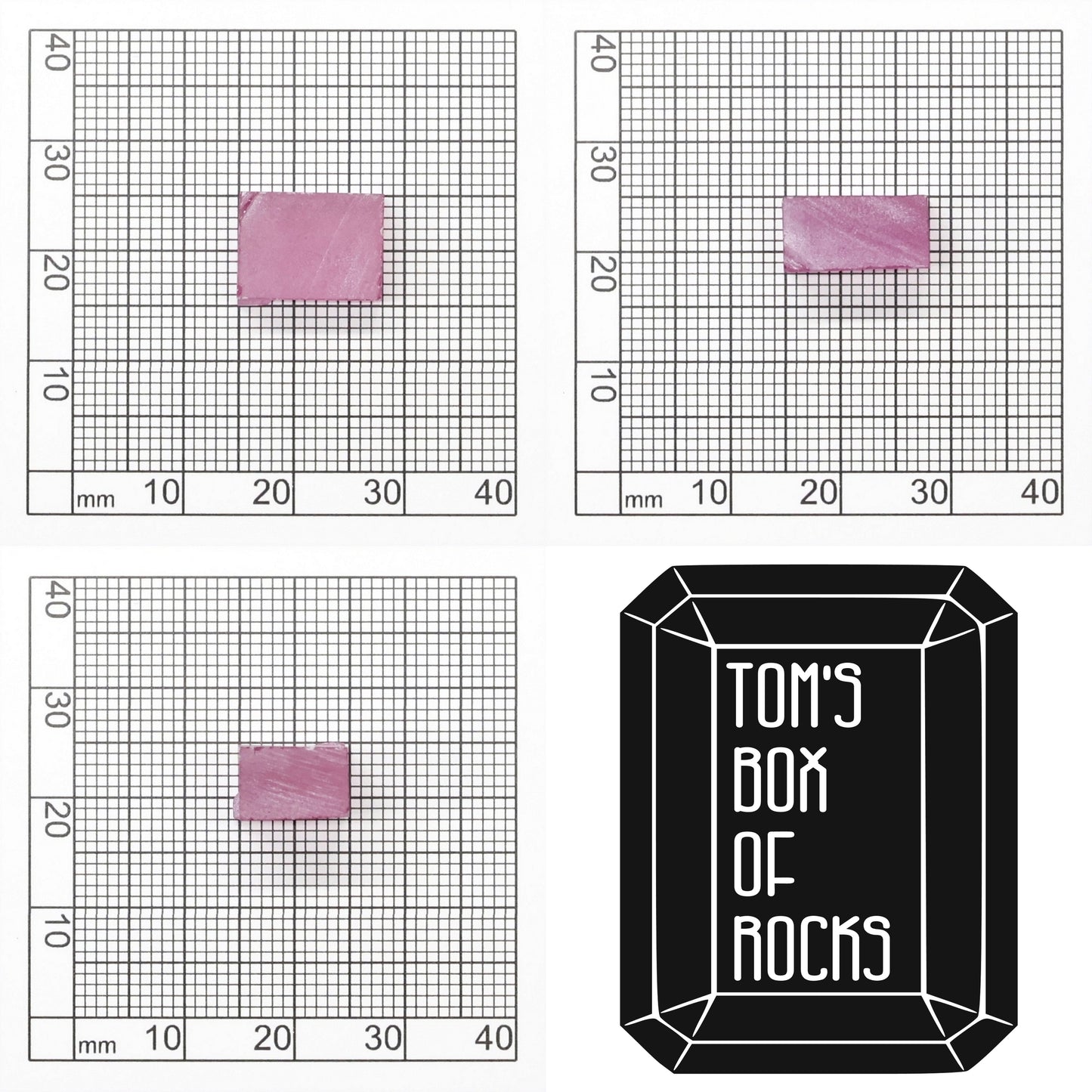 Vivid Pink Czochralski Pulled Sapphire - Grade A - Faceting Rough