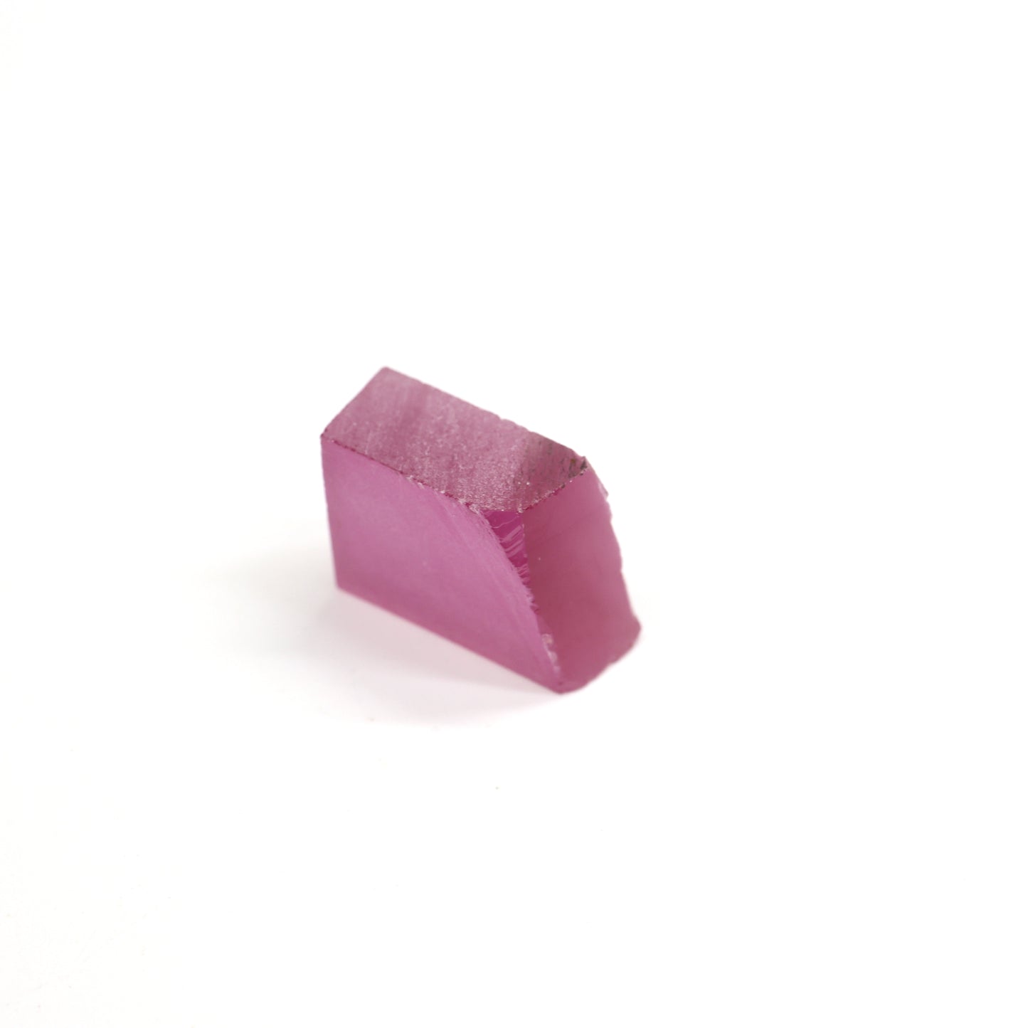Vivid Pink Czochralski Pulled Sapphire - Grade A - Faceting Rough