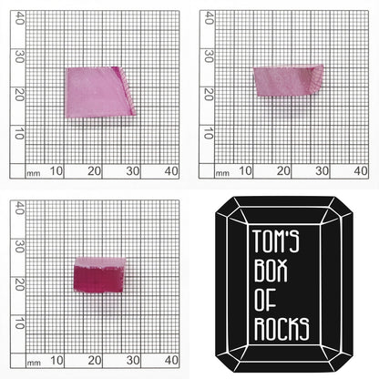 Vivid Pink Czochralski Pulled Sapphire - Grade A - Faceting Rough