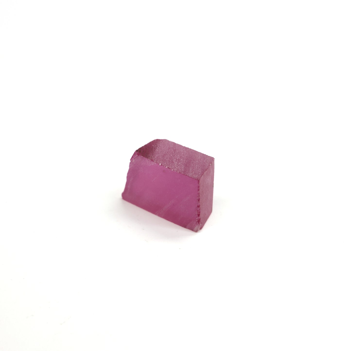 Vivid Pink Czochralski Pulled Sapphire - Grade A - Faceting Rough
