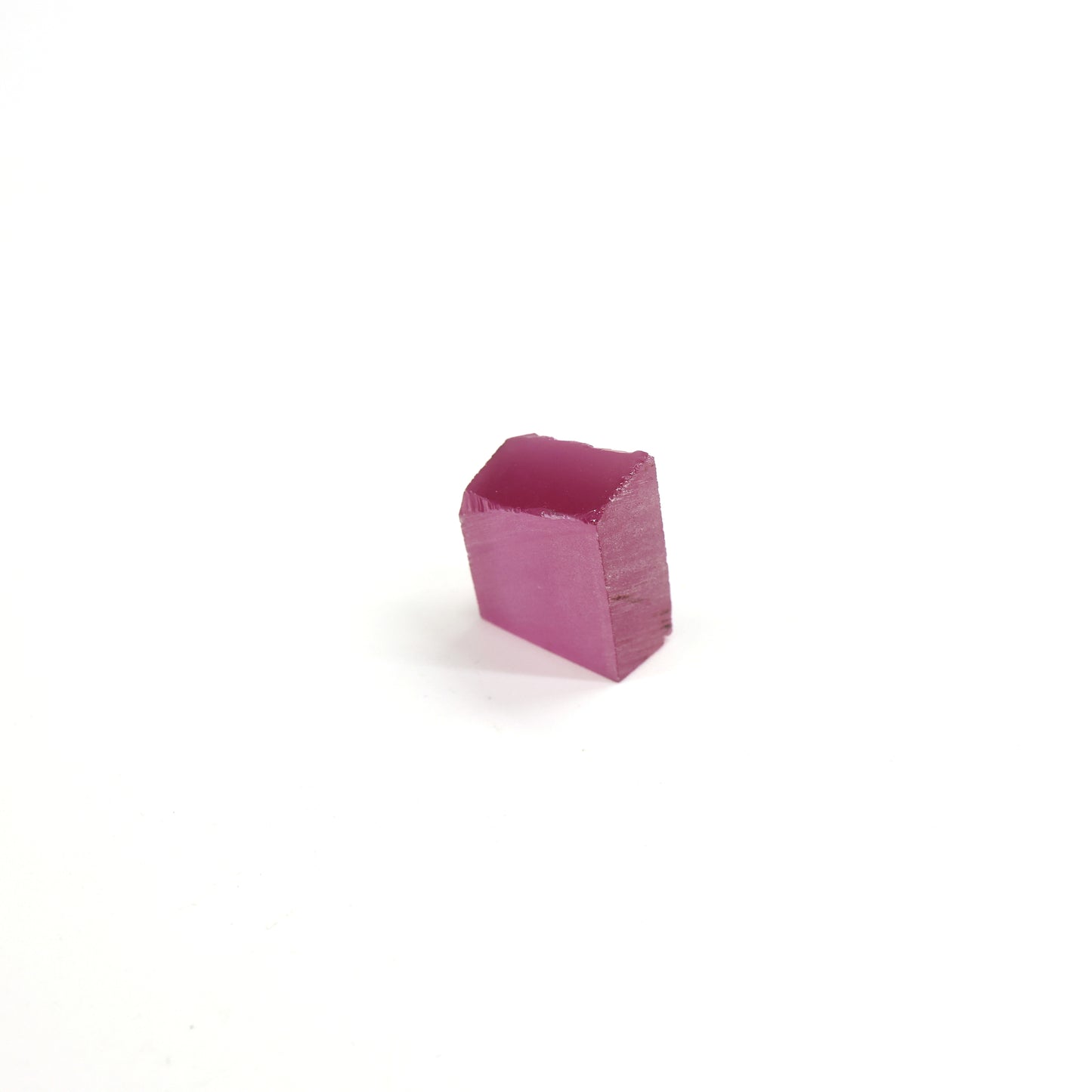 Vivid Pink Czochralski Pulled Sapphire - Grade A - Faceting Rough