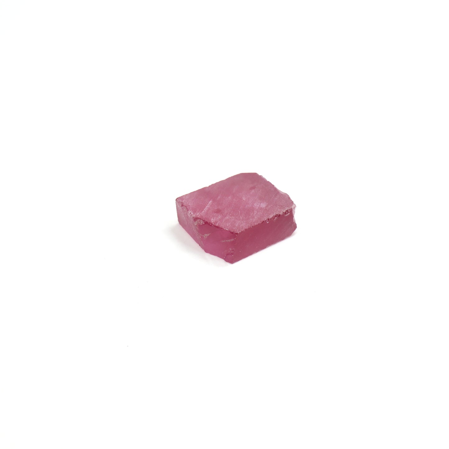 Vivid Pink Czochralski Pulled Sapphire - Grade A - Faceting Rough