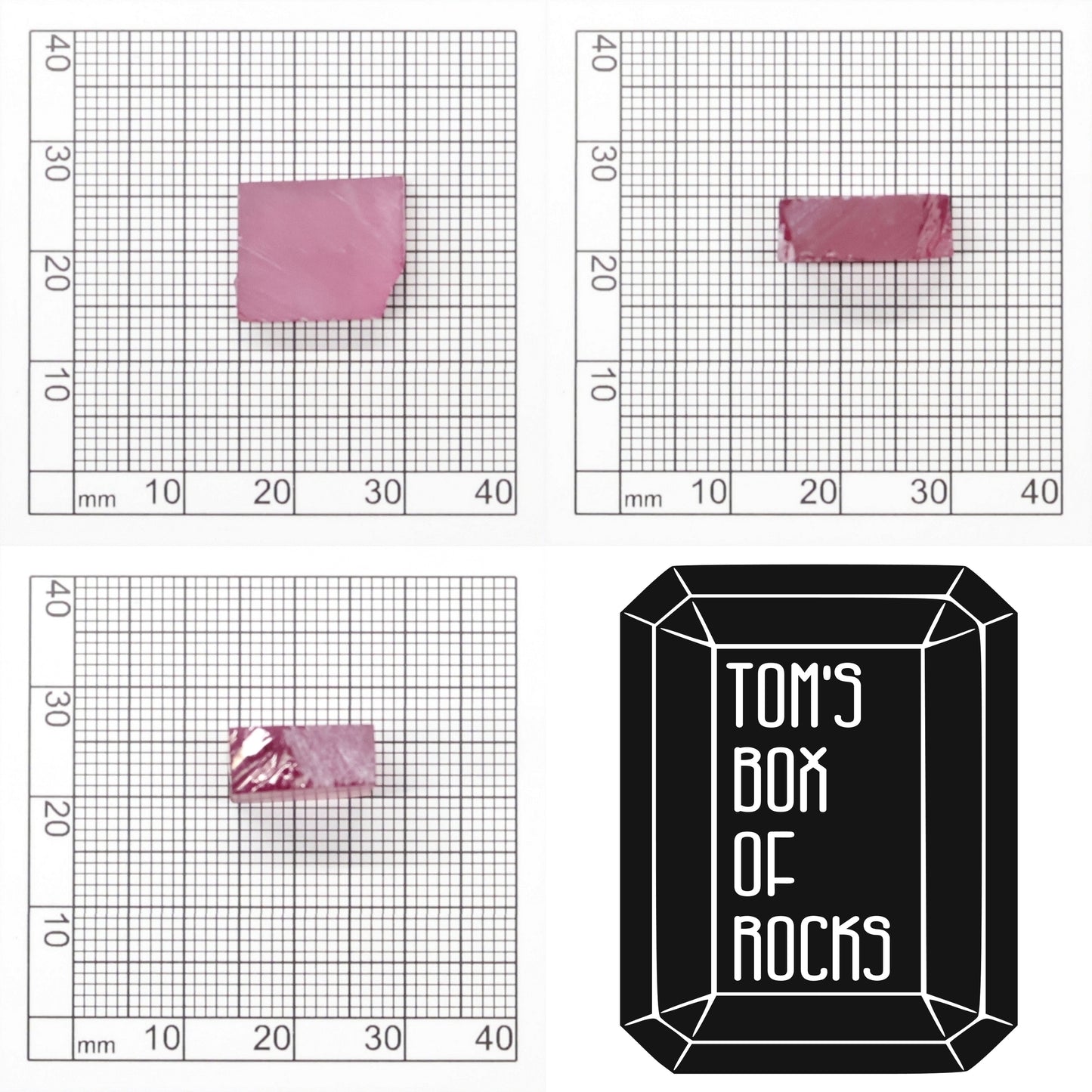 Vivid Pink Czochralski Pulled Sapphire - Grade A - Faceting Rough