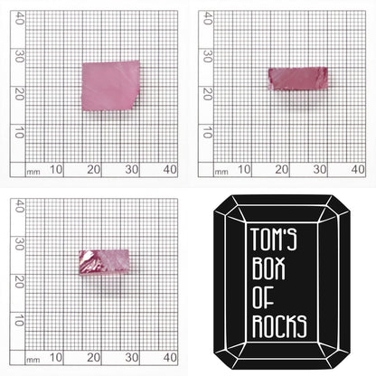 Vivid Pink Czochralski Pulled Sapphire - Grade A - Faceting Rough