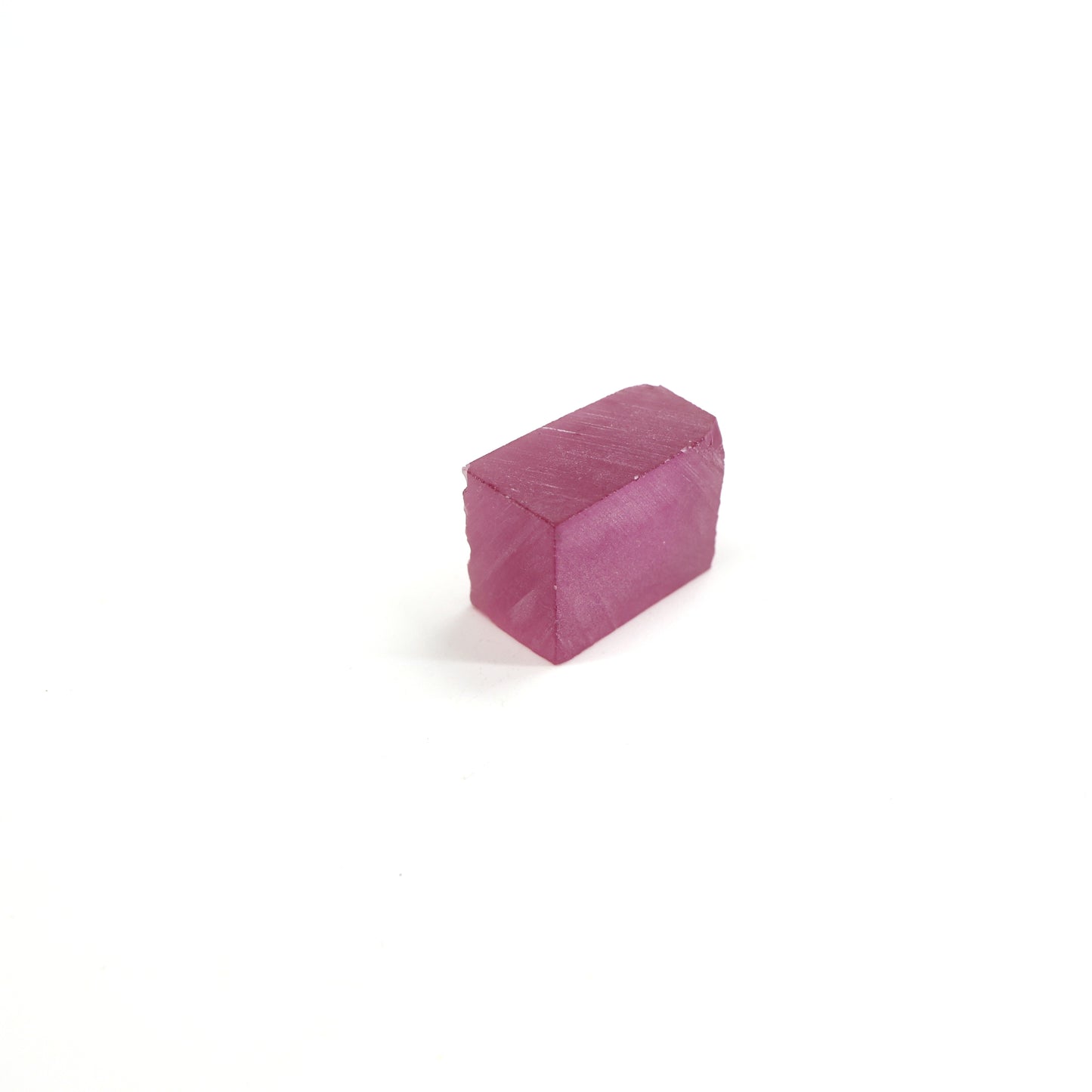 Vivid Pink Czochralski Pulled Sapphire - Grade A - Faceting Rough