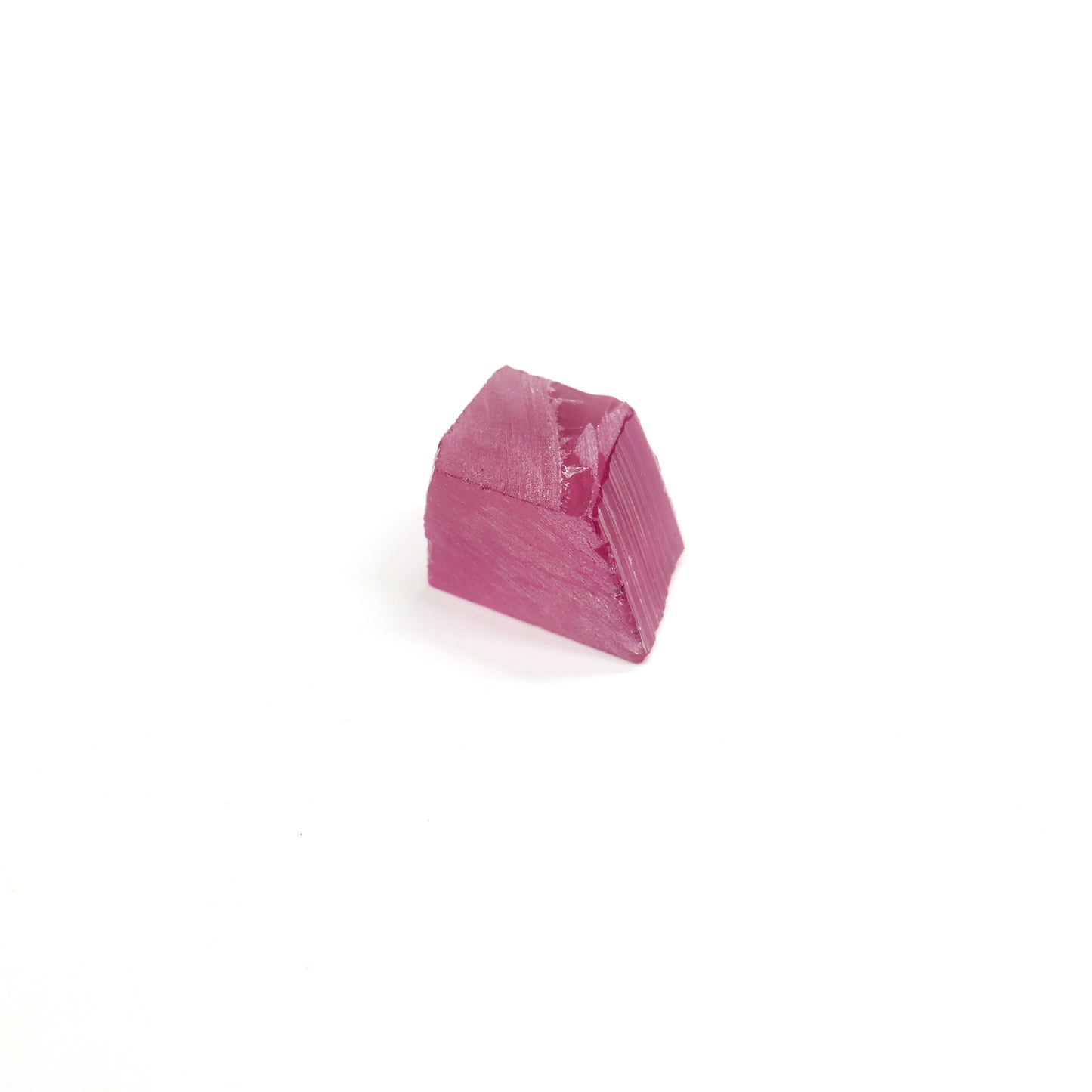 Vivid Pink Czochralski Pulled Sapphire - Grade A - Faceting Rough