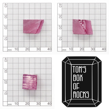 Vivid Pink Czochralski Pulled Sapphire - Grade A - Faceting Rough