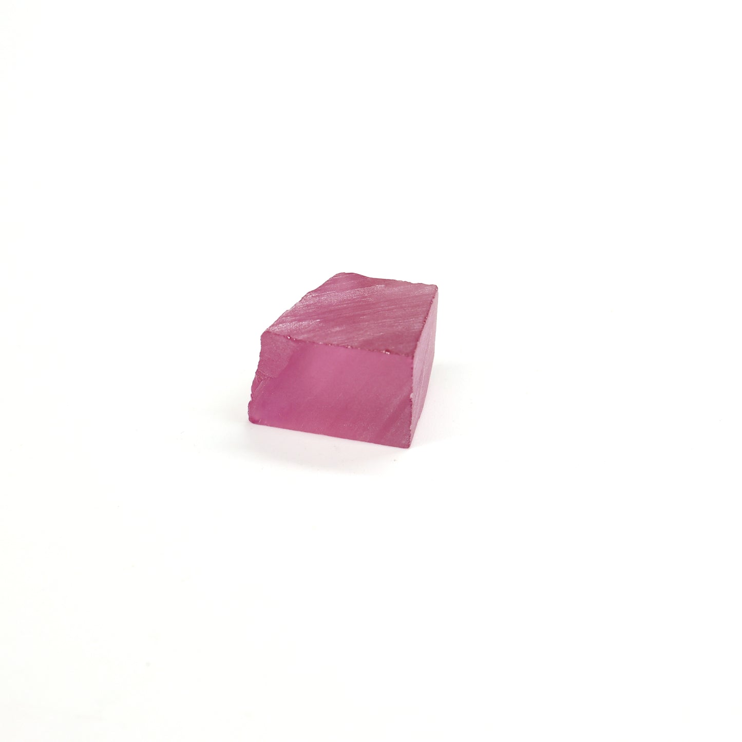 Vivid Pink Czochralski Pulled Sapphire - Grade A - Faceting Rough
