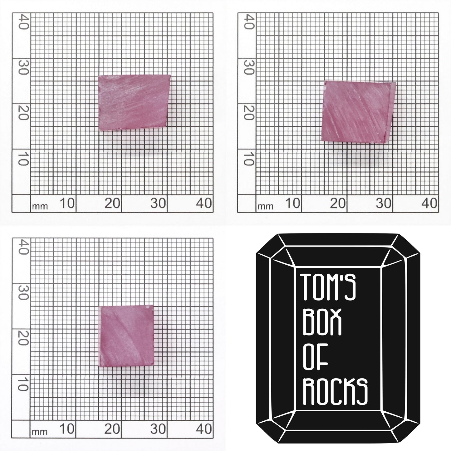 Vivid Pink Czochralski Pulled Sapphire - Grade A - Faceting Rough