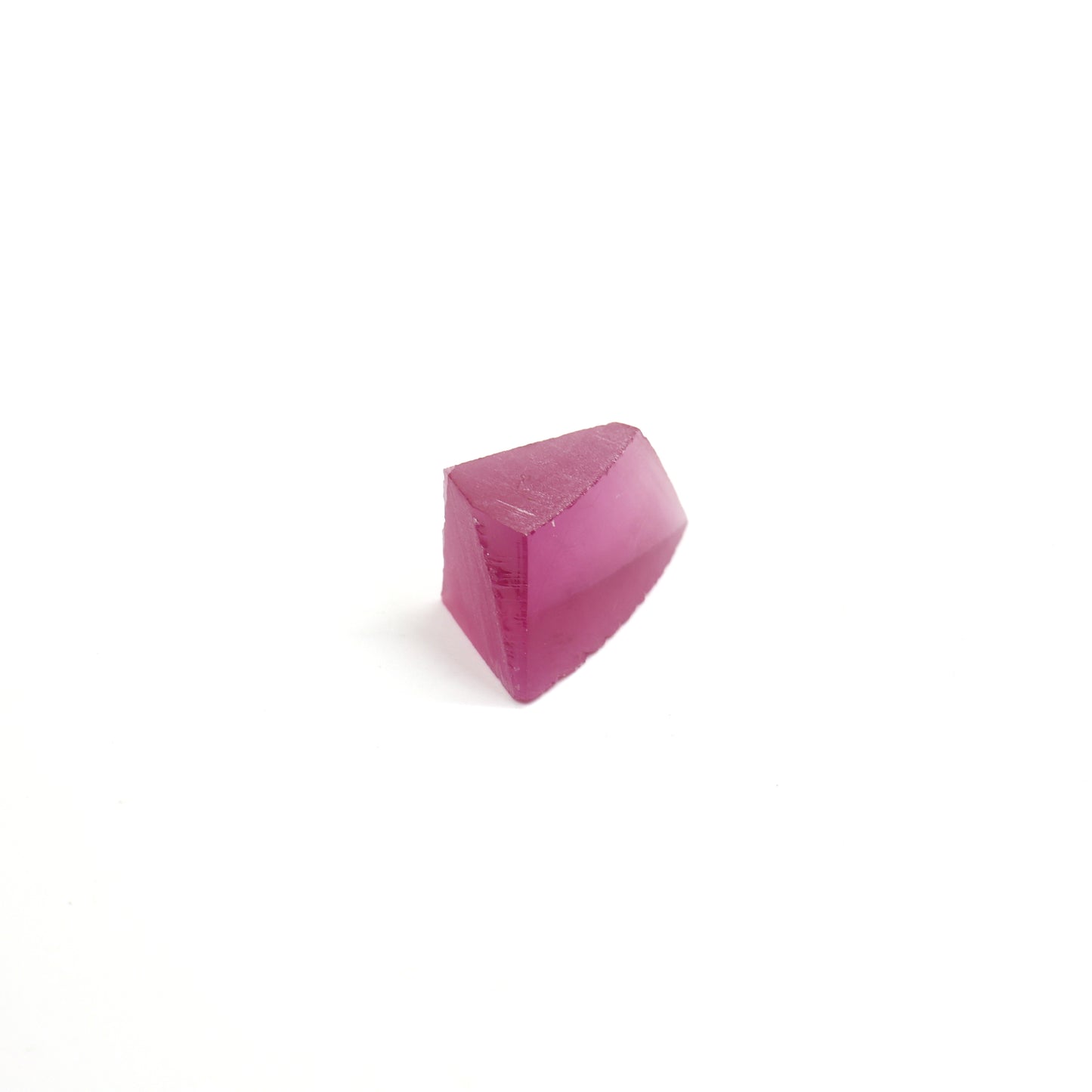 Vivid Pink Czochralski Pulled Sapphire - Grade A - Faceting Rough
