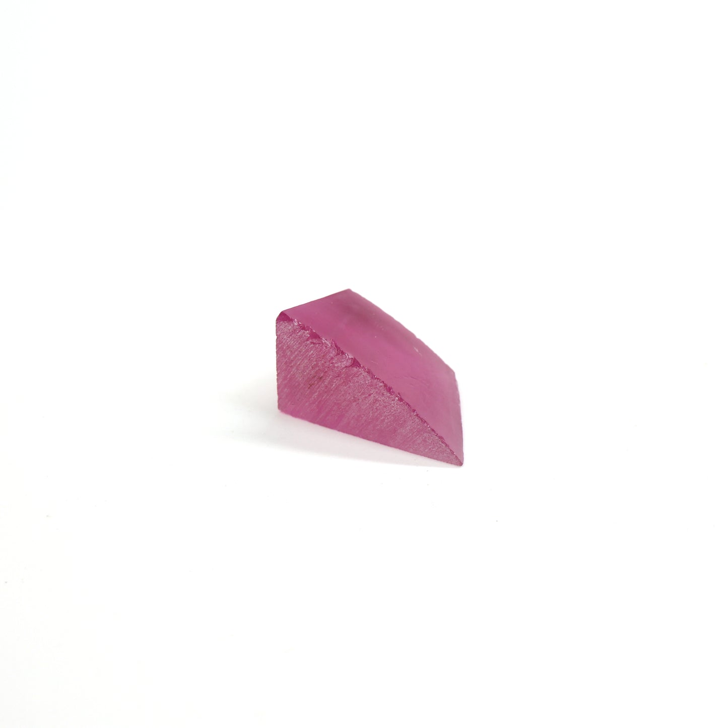Vivid Pink Czochralski Pulled Sapphire - Grade A - Faceting Rough