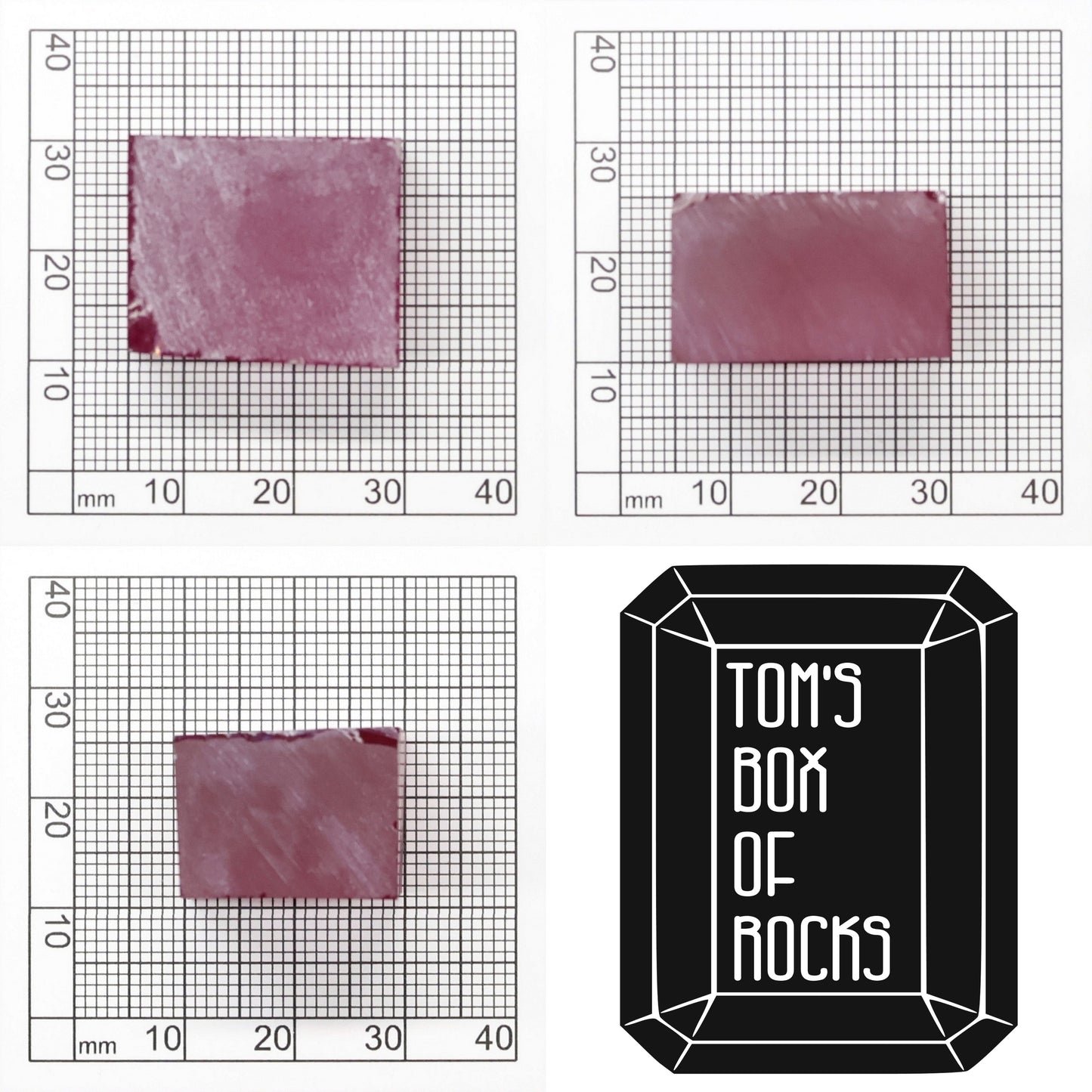 Vivid Pink Czochralski Pulled Sapphire - Grade A - Faceting Rough