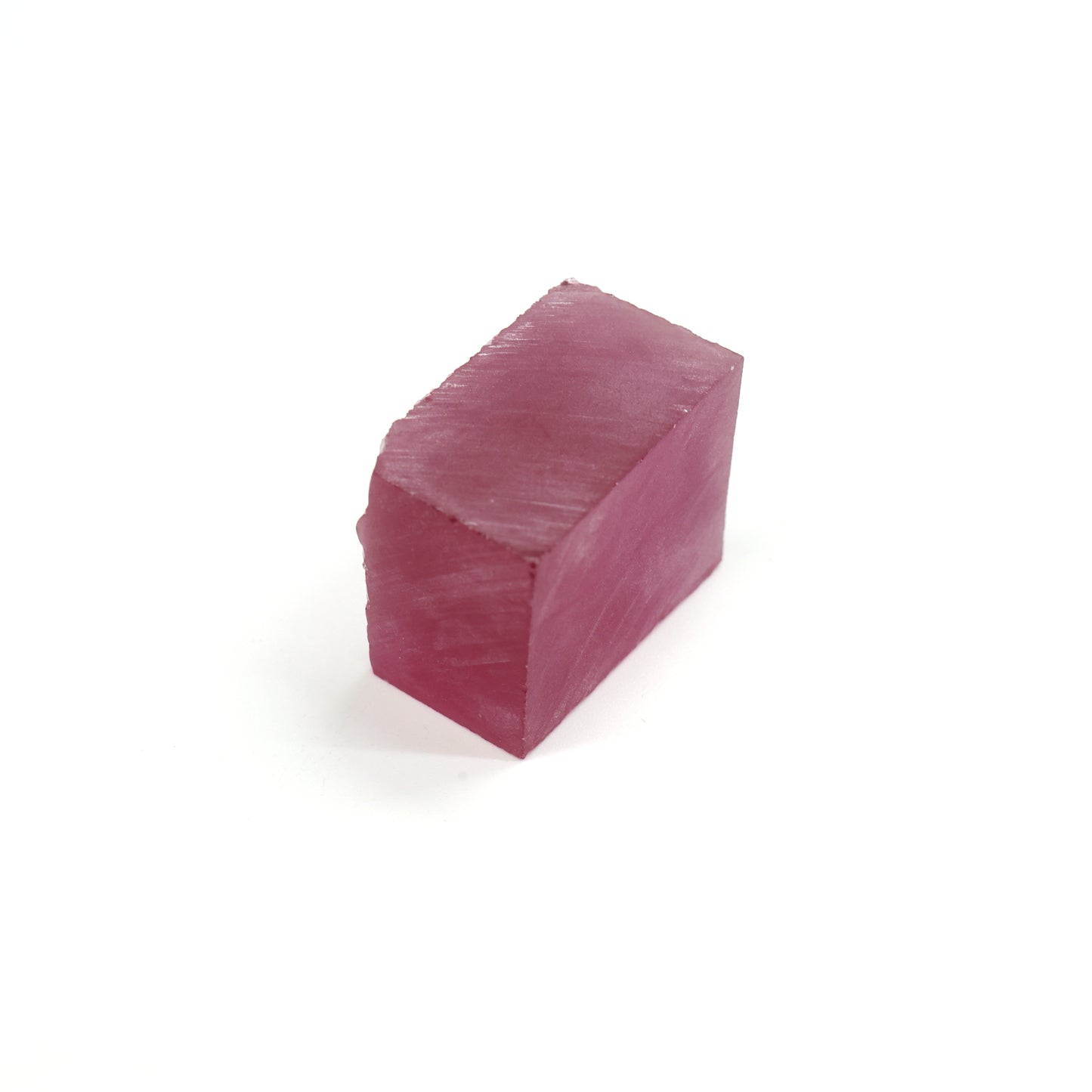 Vivid Pink Czochralski Pulled Sapphire - Grade A - Faceting Rough
