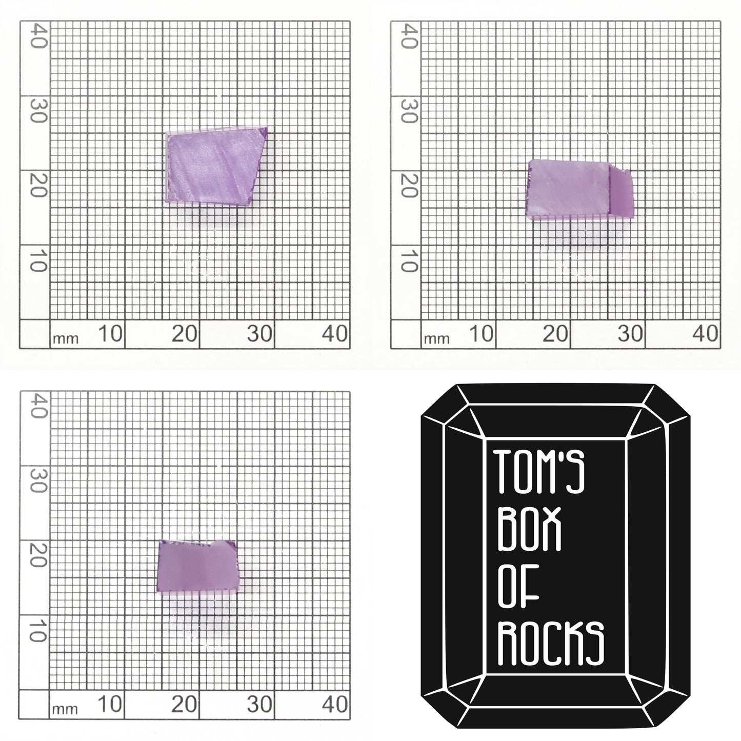 Purple Czochralski Pulled Sapphire (Bluish Hue) - Grade A - Faceting Rough
