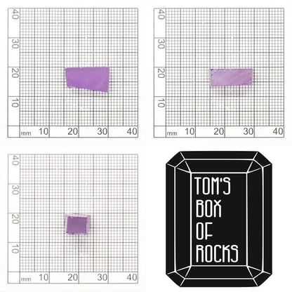 Purple Czochralski Pulled Sapphire (Bluish Hue) - Grade A - Faceting Rough