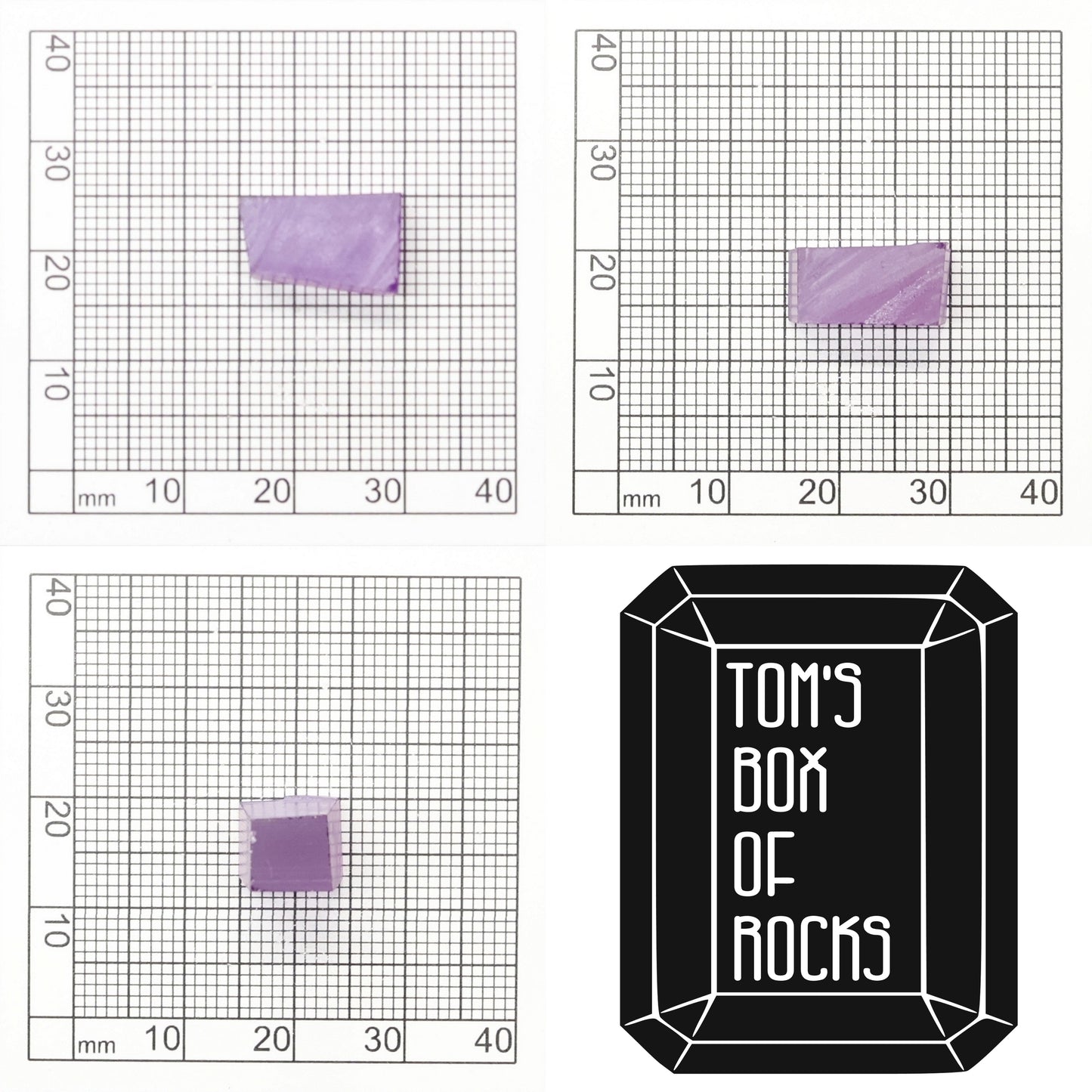 Purple Czochralski Pulled Sapphire (Bluish Hue) - Grade A - Faceting Rough