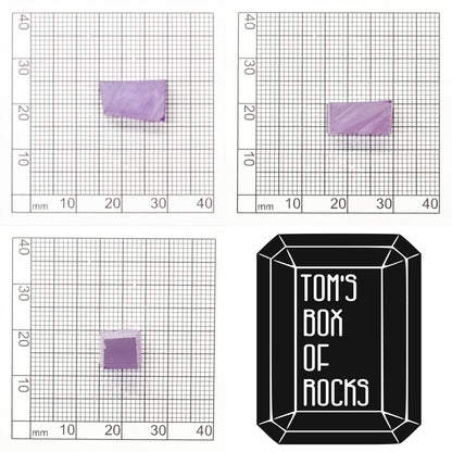 Purple Czochralski Pulled Sapphire (Bluish Hue) - Grade A - Faceting Rough