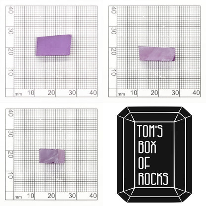 Purple Czochralski Pulled Sapphire (Bluish Hue) - Grade A - Faceting Rough