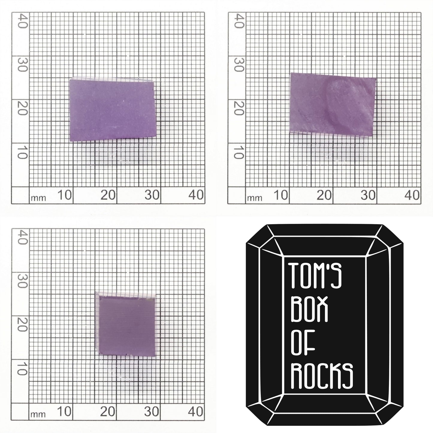 Purple Czochralski Pulled Sapphire (Bluish Hue) - Grade A - Faceting Rough