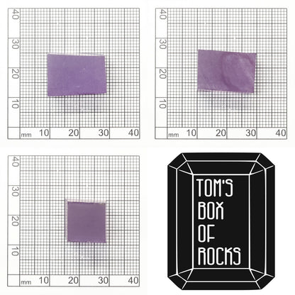 Purple Czochralski Pulled Sapphire (Bluish Hue) - Grade A - Faceting Rough