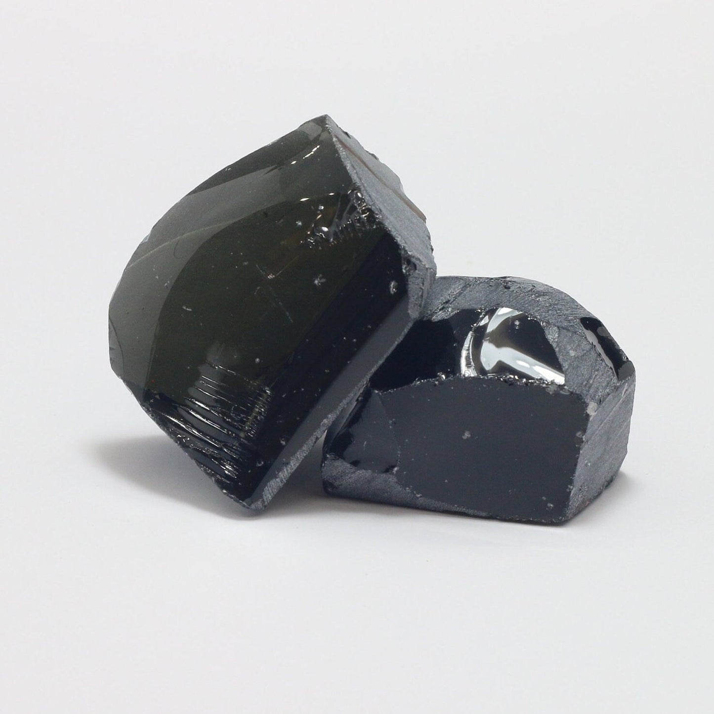 Nanosital Simulated Smoky Quartz Lab Created Faceting Rough for Gem Cutting - #A-4235 - Various Sizes #BEGIN