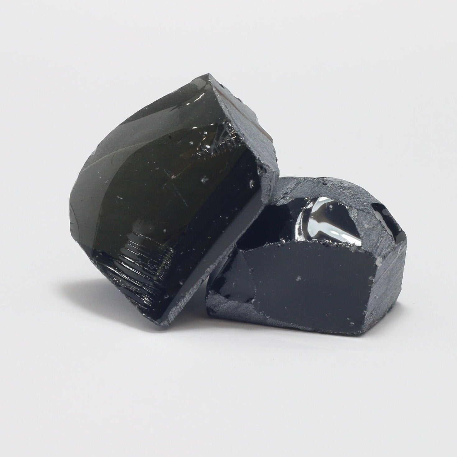 Nanosital Simulated Smoky Quartz Lab Created Faceting Rough for Gem Cutting - #A-4235 - Various Sizes #BEGIN