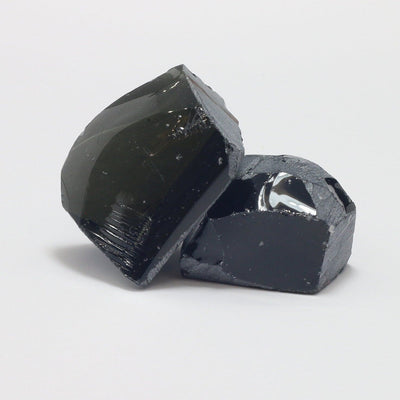 Nanosital Simulated Smoky Quartz Lab Created Faceting Rough for Gem Cutting - #A-4235 - Various Sizes #BEGIN