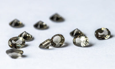 Nanosital Simulated Smoky Quartz Lab Created Faceting Rough for Gem Cutting - #A-4235 - Various Sizes #BEGIN