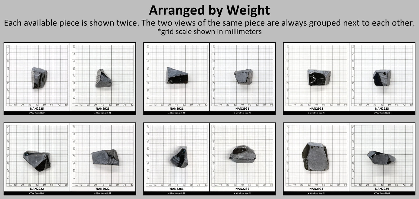 Nanosital Simulated Smoky Quartz Lab Created Faceting Rough for Gem Cutting - #A-4235 - Various Sizes #BEGIN