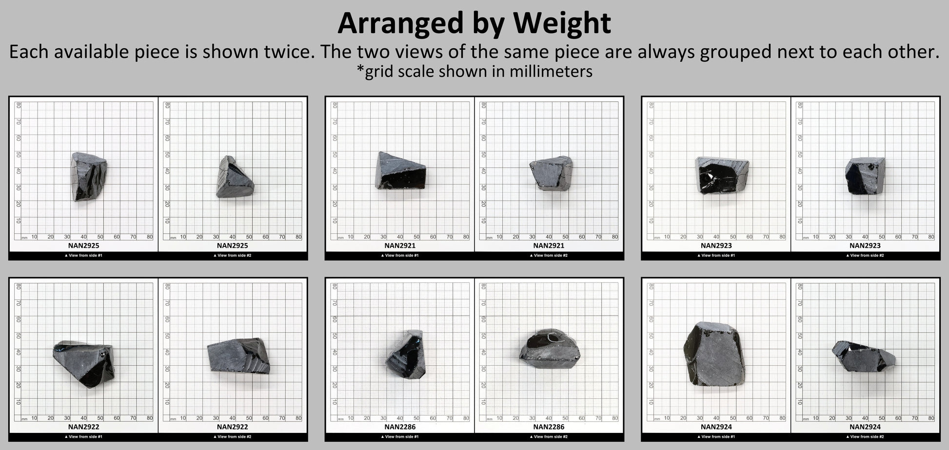 Nanosital Simulated Smoky Quartz Lab Created Faceting Rough for Gem Cutting - #A-4235 - Various Sizes #BEGIN
