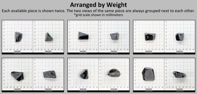 Nanosital Simulated Smoky Quartz Lab Created Faceting Rough for Gem Cutting - #A-4235 - Various Sizes #BEGIN