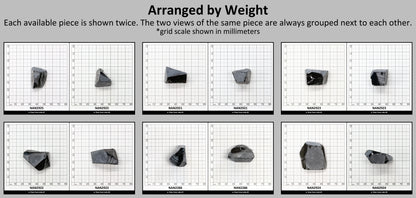 Nanosital Simulated Smoky Quartz Lab Created Faceting Rough for Gem Cutting - #A-4235 - Various Sizes #BEGIN
