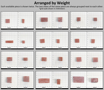 Nanosital Simulated Sweet Dreams Lab Created Faceting Rough for Gem Cutting - #600 - Various Sizes #BEGIN