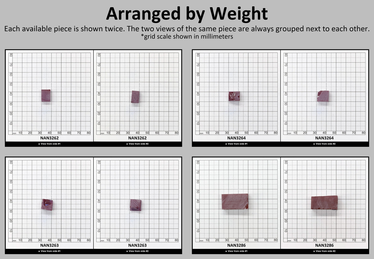 Nanosital Simulated Sweet Dreams Lab Created Faceting Rough for Gem Cutting - #400 - Various Sizes #BEGIN