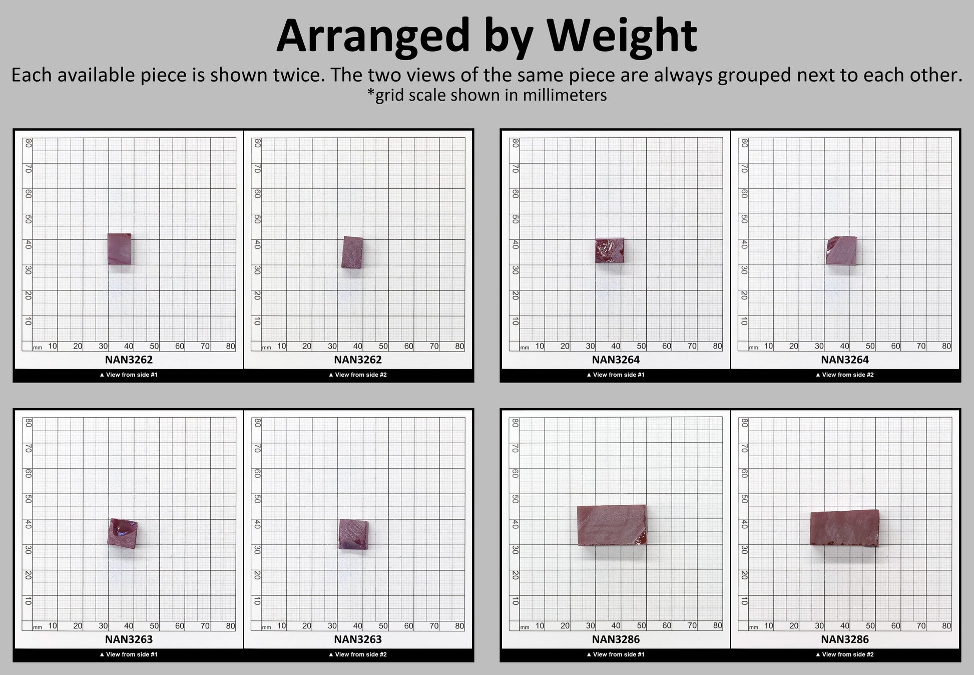Nanosital Simulated Sweet Dreams Lab Created Faceting Rough for Gem Cutting - #400 - Various Sizes #BEGIN