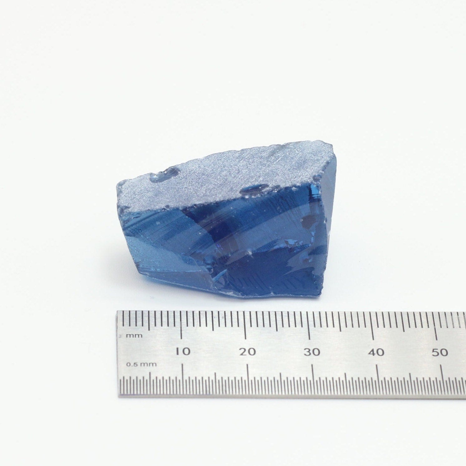 Nanosital Simulated Swiss Blue Topaz Lab Created Faceting Rough for Gem Cutting - #1782 - Various Sizes #BEGIN