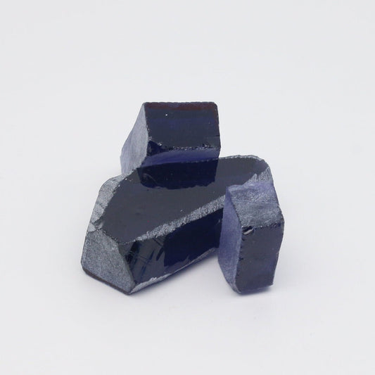 Nanosital Simulated Tanzanite Lab Created Faceting Rough for Gem Cutting - #124 - Various Sizes #BEGIN