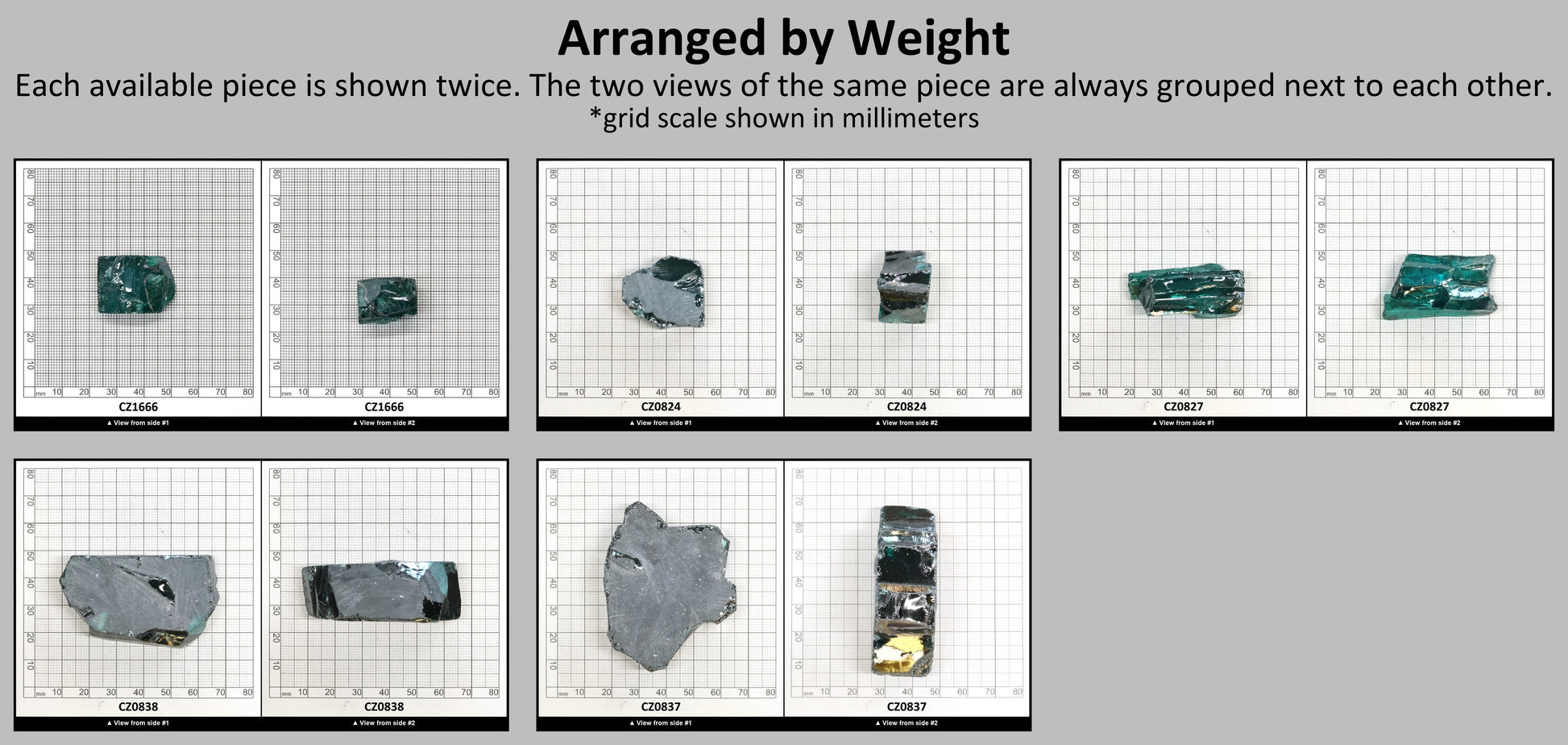 Teal Cubic Zirconia Faceting Rough for Gem Cutting - Various Sizes : #BEGIN