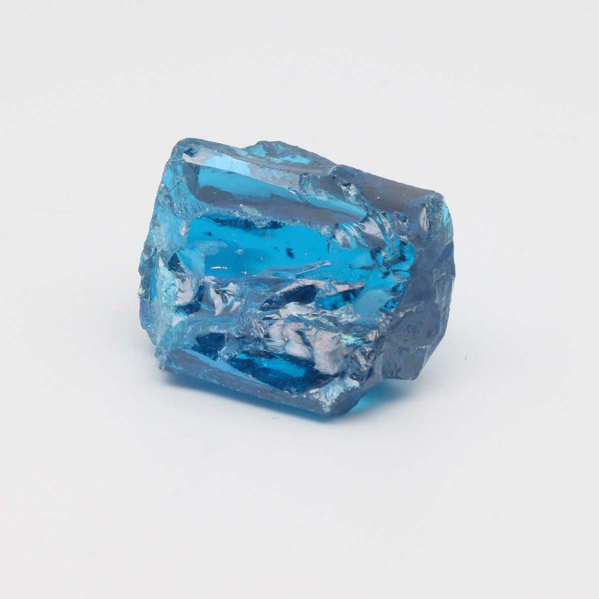 Blue Topaz Cubic Zirconia Faceting Rough for Gem Cutting - Various Sizes : #BEGIN