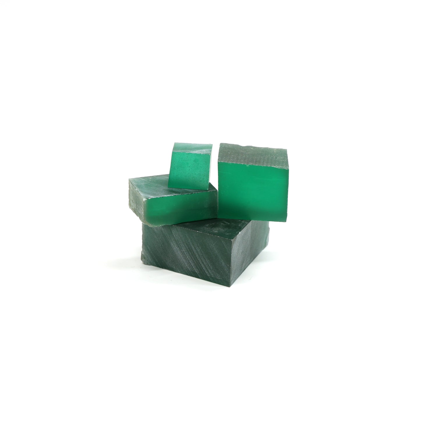 Green (Tsavorite) Polycrystalline (Ceramic) YAG - Faceting Rough : #BEGIN
