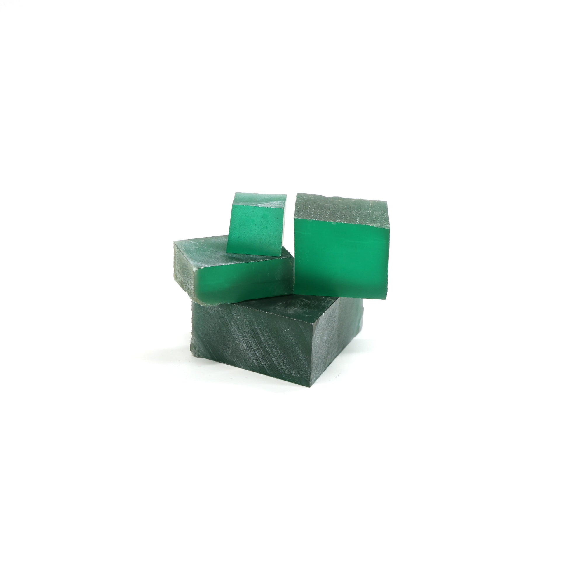 Green (Tsavorite) Polycrystalline (Ceramic) YAG - Faceting Rough : #BEGIN